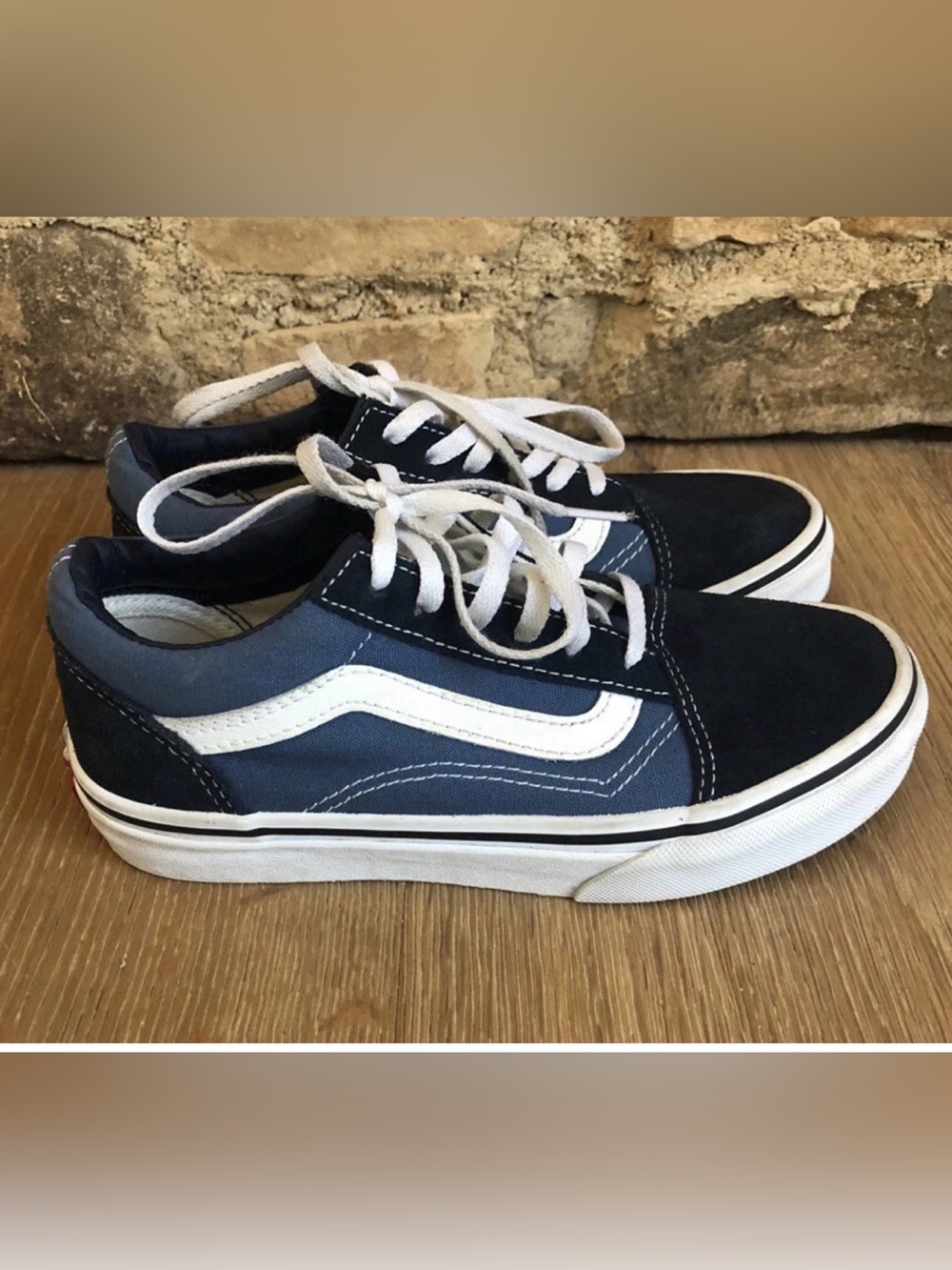 🔥Vans Old School Skate sneakers sz 2 Worn Once Price Firm!